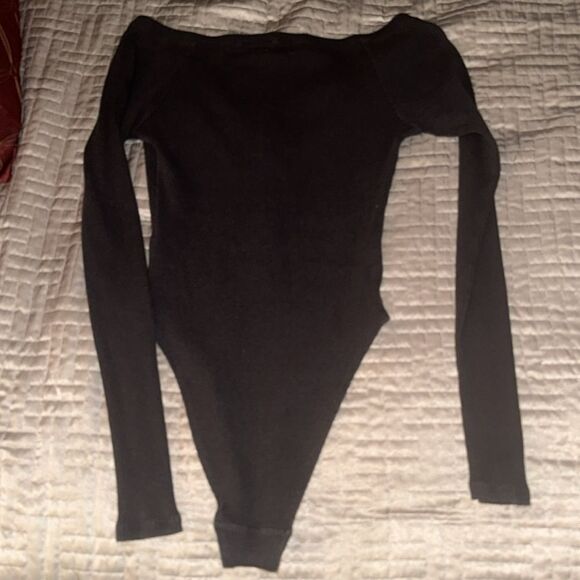 Black Long Sleeve Bodysuit - Picture 2 of 2
